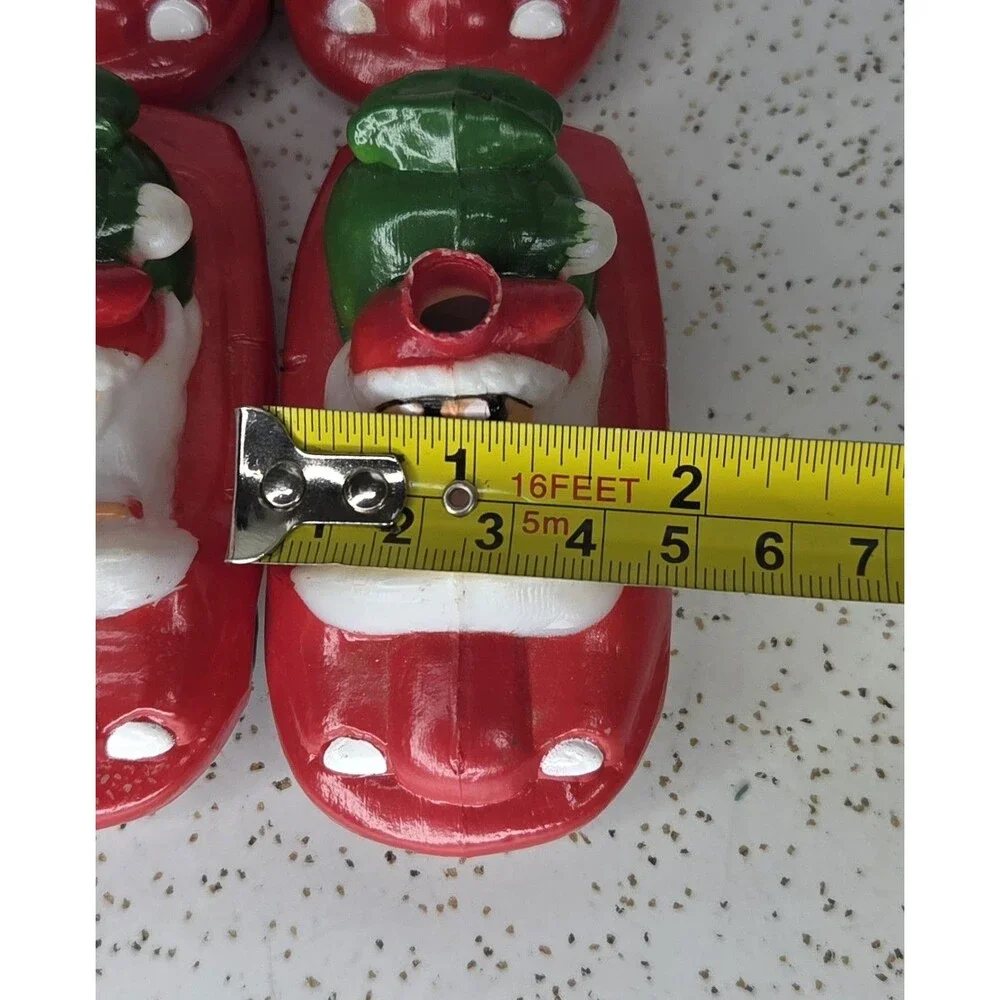 Lot of 10 pieces Vintage Santa in Car Blow Mold Plastic Christmas Light Covers